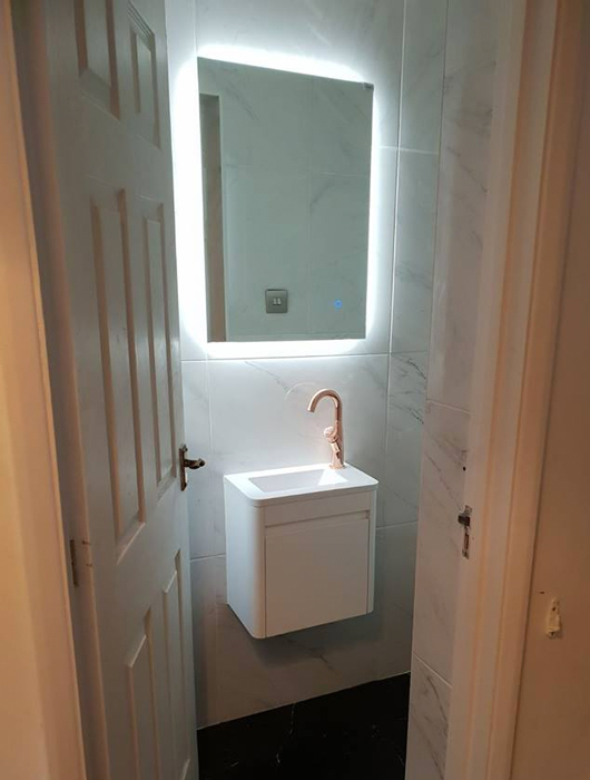 Cloakroom-bathroom design