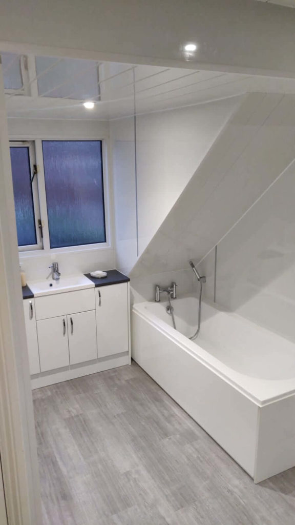 White Bathroom Refurbishment